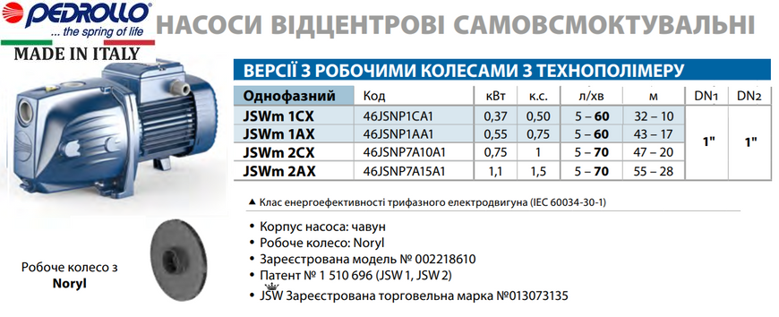 Станція Pedrollo HF JSWm 2AX/100-CL