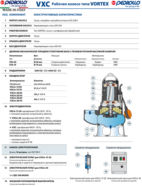 Насос Pedrollo VXCm 20/65