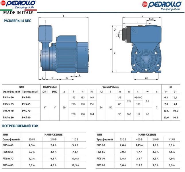 Насос Pedrollo PKS 60